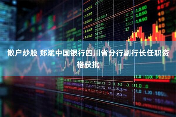 散户炒股 郑斌中国银行四川省分行副行长任职资格获批